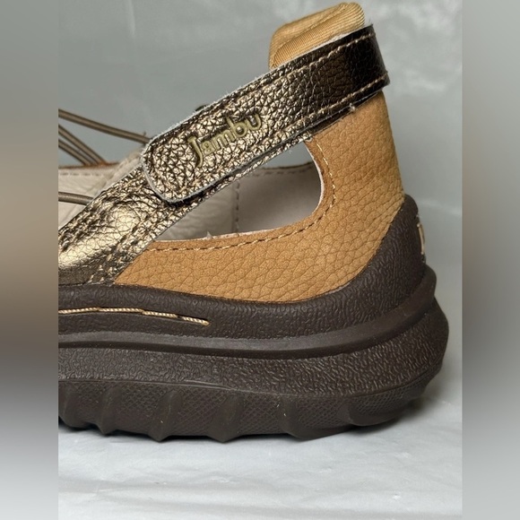 Relax Foam Jambu Women's Chestnut Closed Toe Leather Sandals Shoes Brown Tan 8 - Picture 7 of 9